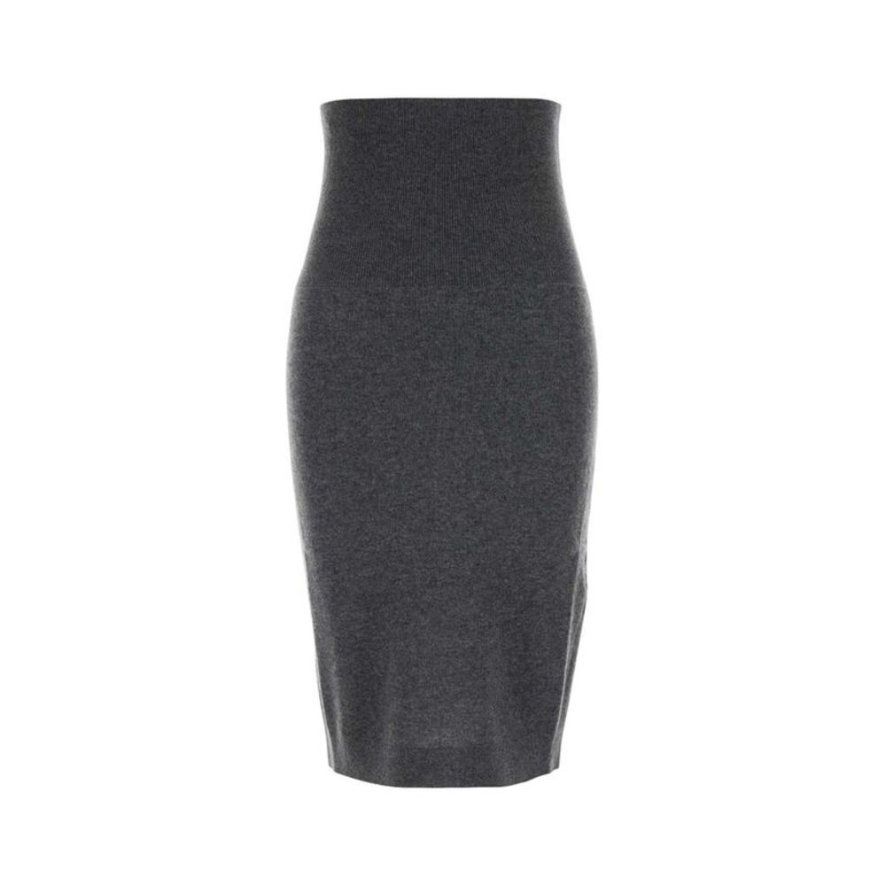 Stella Mccartney Women Grey Wool Skirt